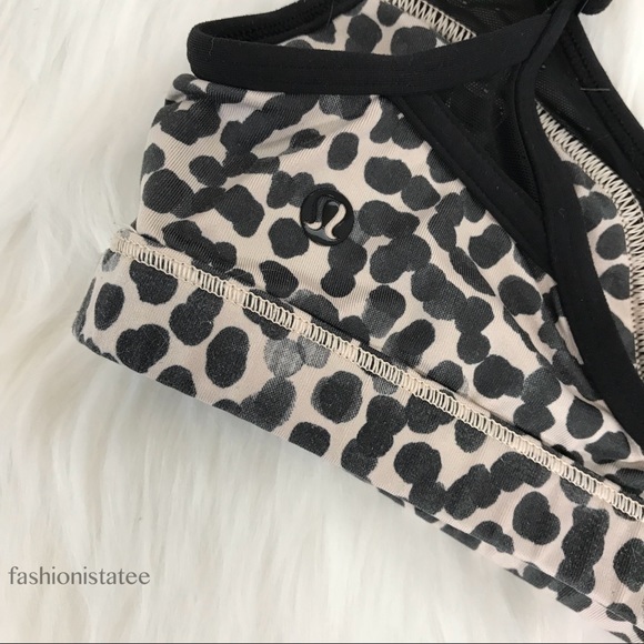 Lululemon dance to yoga bra ace spot grain black 4 - Picture 5 of 8